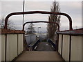Footbridge in Hillington West station in G52 4DS