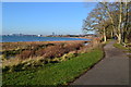 Path along the shore near Weston in SO19 9LA