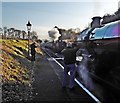 Railway photographers at Crowcombe Heathfield in TA4 4BU