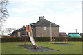 Playground and council houses, Kirkton of Skene in AB32 6ZX