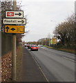 Stoke Road direction signs, Bromsgrove in B60 3LB