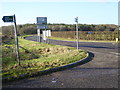 Looking along Muddleswood Road from bridleway in BN6 9FT