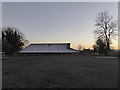 Norbury Village Hall in winter in Norbury