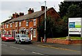Row of houses, London Road, Nantwich in CW5 6SE