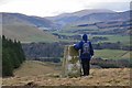 Edston Hill trig point, New Year's Day 2017 in EH45 8NW