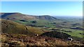 Over Coolam Wood towards Fairsnape Fell and Parlick in Bleasdale