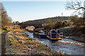 Breaking the ice on the Union Canal in Hallglen