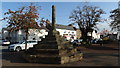 Village cross at Holt near Wrexham in LL13 9YF