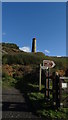 Path leading to Blue Hills Tin Mine above Trevellas Porth in TR5 0RT