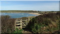 Kissing gate on coast path SW of Crantock Beach in TR8 5SD