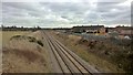Doncaster-Lincoln railway at Hayfield Green in DN9 3ET