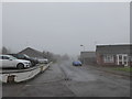A foggy scene in Bell Lane in IP5 7HT