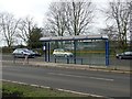 Bus stop and shelter at Hayfield School in DN9 3ND