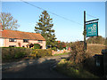 Cottages in Station Road in Geldeston