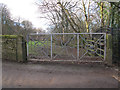 Metal gates, Newhall Lane in WF14 8HG