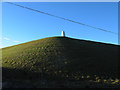 Trig pillar on Whitley reservoir embankment in WF12 0LZ