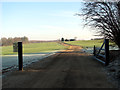 Gate on unmade road to Wroxham in NR12 7BF