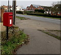 Queen Elizabeth II postbox on a Hardwicke corner, Gloucestershire in GL2 4RA