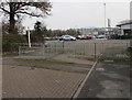 Railings across the eastern end of School Lane, Quedgeley in Quedgeley