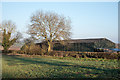 Corrugated metal barn east of Ingleton in Morton Tinmouth
