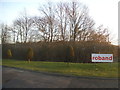 The entrance to Roband on Lowfield Heath Road in RH6 0BY