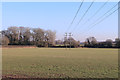 Field and Cables near Burghfield in RG30 3TG