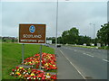 England - Scotland border at Gretna Green in DG16 5UP