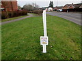 Oil pipeline marker, School Lane, Hardwicke in GL2 4BD