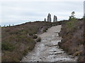 Approaching the Monument, Cnoc Fyrish in IV16 9XL