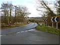 Road junction on Bromyard Road in HR8 2PU