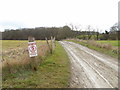 Muddy track to Stonestaples Wood in BN45 7AW