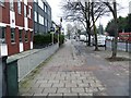 Cycle path and footpath in TW10 5BW