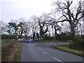 Road junction, Beckwithshaw in HG3 1RA