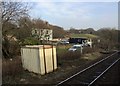 View from a Cardiff-Swansea train - Smallholding near Brynnau Gwynion in CF72 4AD
