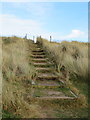 Staircase and footpath on West Kirby beach in CH47 4AW