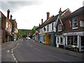 The High Street, Bramley,  looking south in GU5 0HT