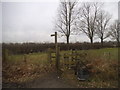 Path entrance by Lake Lane, Horley in RH6 9NS