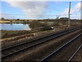 View from a Peterborough-London train - McGregor Lake, Sandy in SG19 2AB