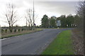 Approaching roundabout on B4047 at junction with A40 in OX18 4HJ