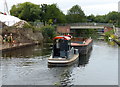 Barge approaching Copper Mill Lane Bridge No 177 in UB9 6PQ