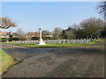 Second World War Cross and War Graves, Colchester in CO2 7QE