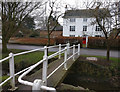 Footbridge across Cosby Brook, Cosby in LE9 1TY