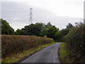 Lane south-east from Hopwas in Staffordshire in B79 7YL