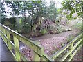 Footbridge and stream, Colaton Raleigh in EX10 0HL