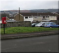 Queen Elizabeth II postbox, Chestnut Grove, Maesteg in CF34 0LL