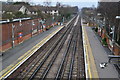 Theydon Bois station, looking north from the footbridge in CM16 7HF