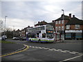 Bus on The Avenue, Alwoodley in LS17 7PD