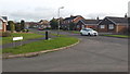 Suburban road junction in CV11 6GD