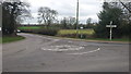 Mini roundabout at Stoke Golding in CV13 6HU