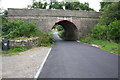Railway bridge over minor road south of Stoop House Farm in DL8 5NG
